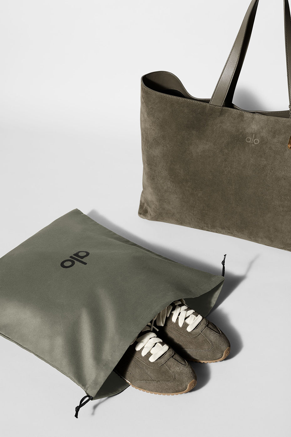 ALO Tranquility Tote - Olive Tree Suede - Image 7