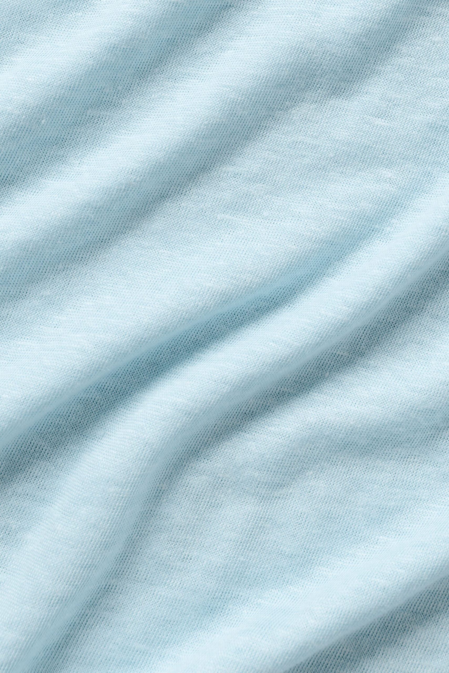 Linen Jersey Coastal Short Sleeve Tee - Seaside Blue - Image 6