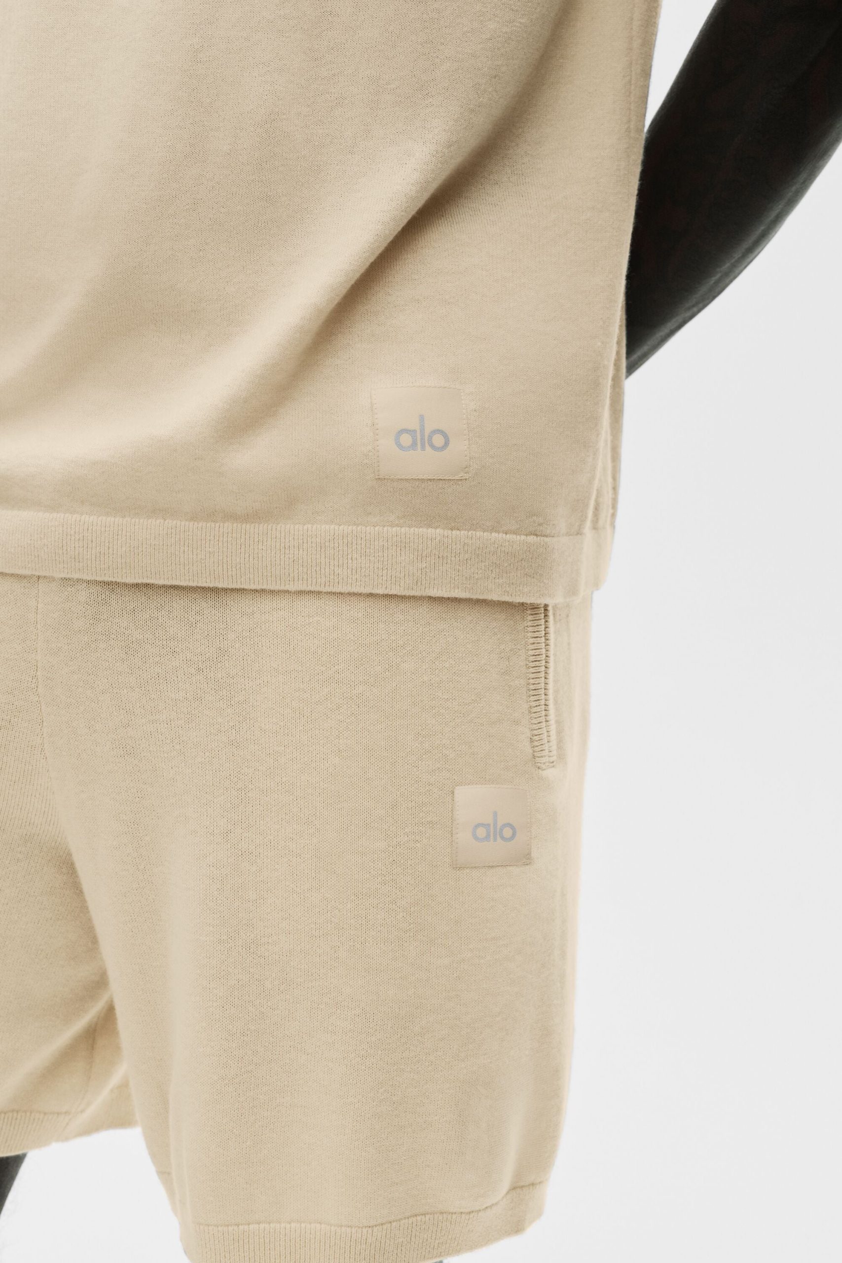 Cotton Cashmere Ever Soft Short Sleeve Crew - Sandy Beige - Image 4