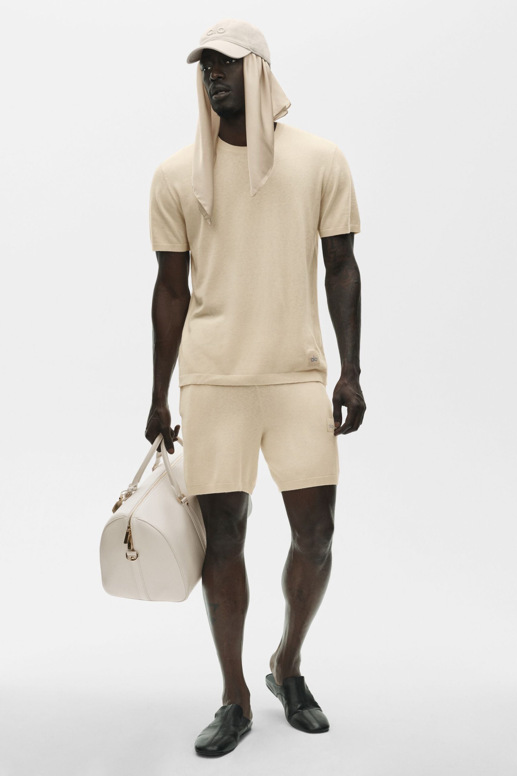 Cotton Cashmere Ever Soft Short Sleeve Crew - Sandy Beige - Image 5