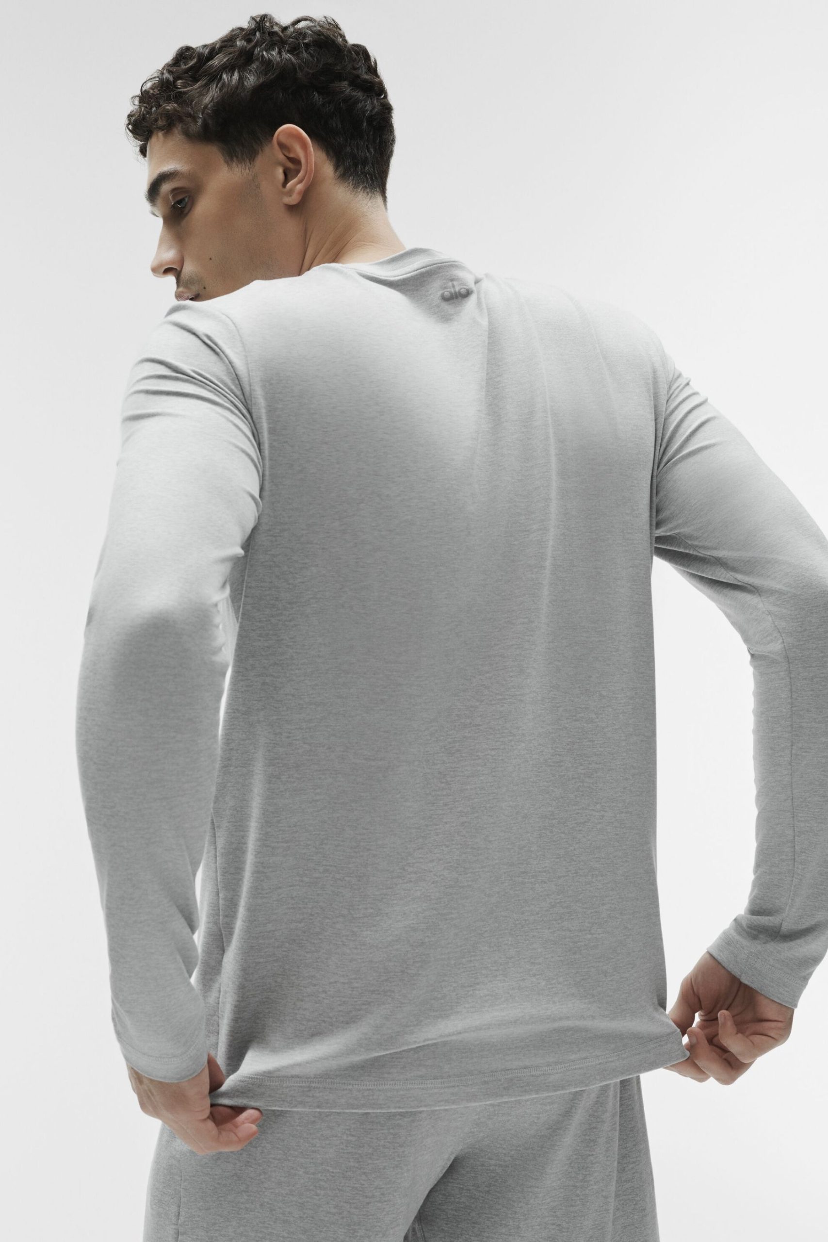Conquer Reform Crewneck Long Sleeve - Athletic Heather Grey - Image 3
