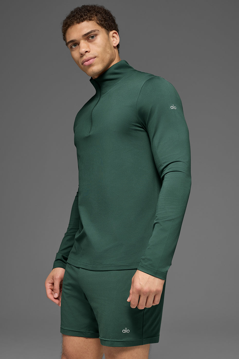 Conquer 1/4 Zip Reform Long Sleeve - Clover Green - Image 3