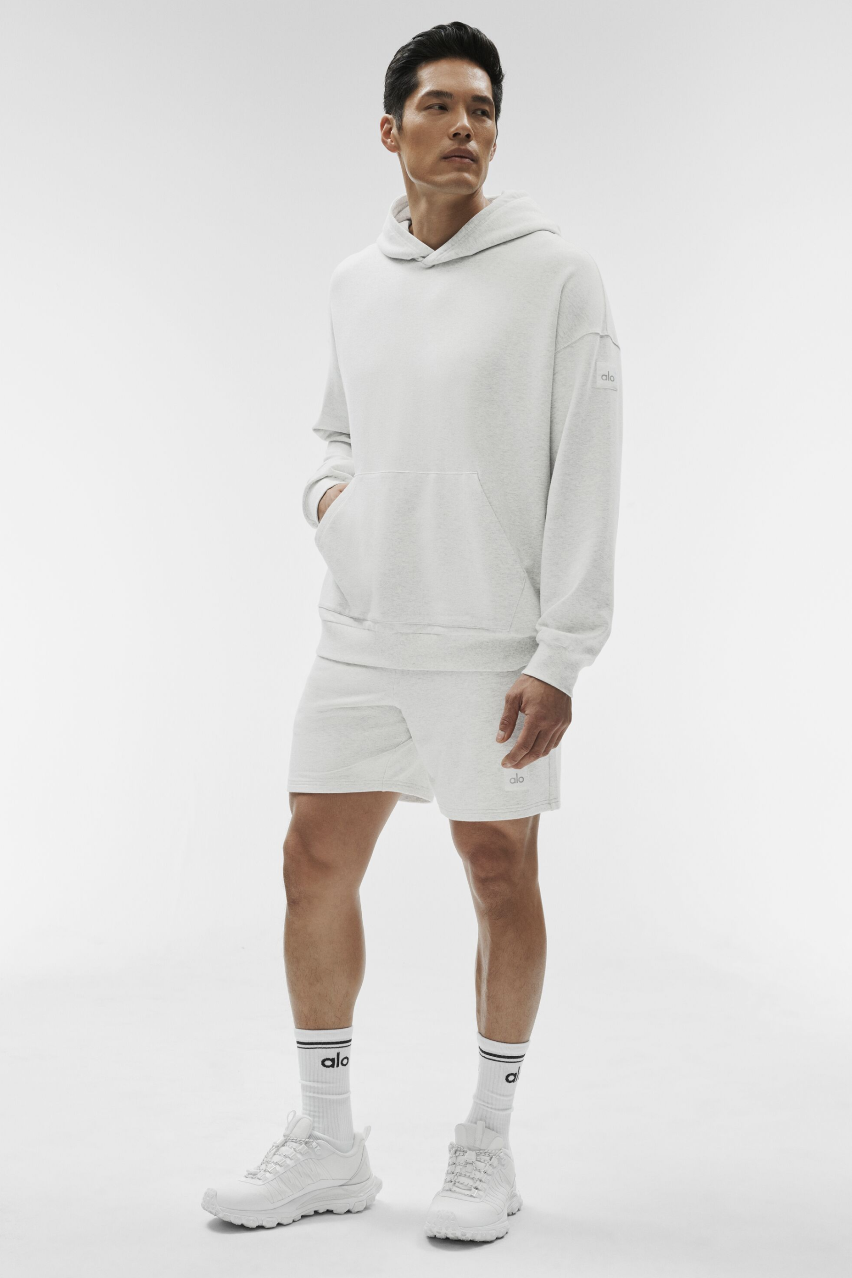 Double Take Hoodie - White Heather - Image 5