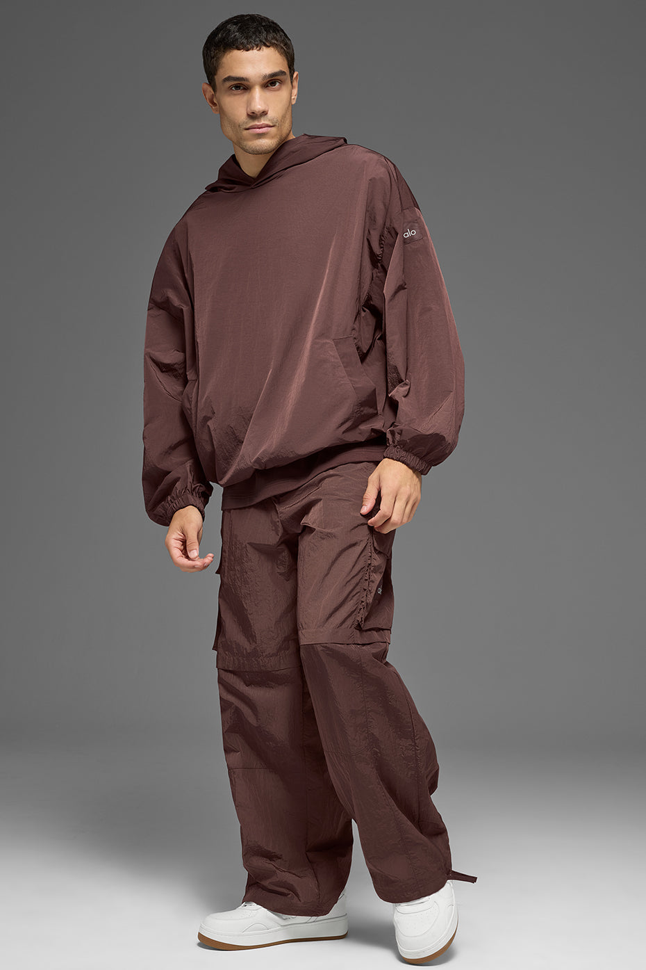 Axis Hooded Pullover - Brownstone - Image 4