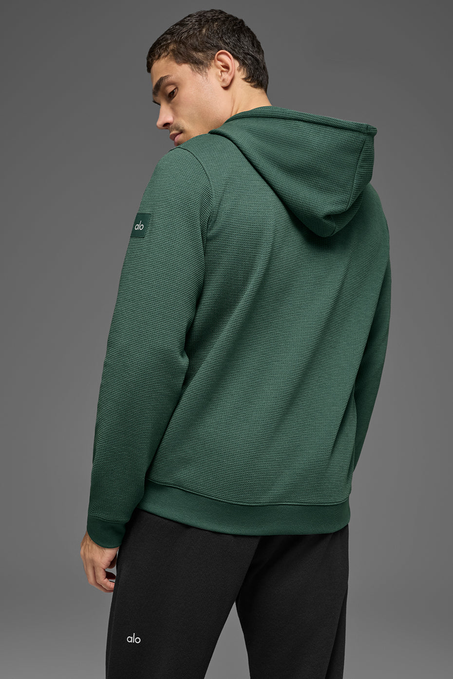 Waffle Lounge Hoodie - Clover Green - Image 2