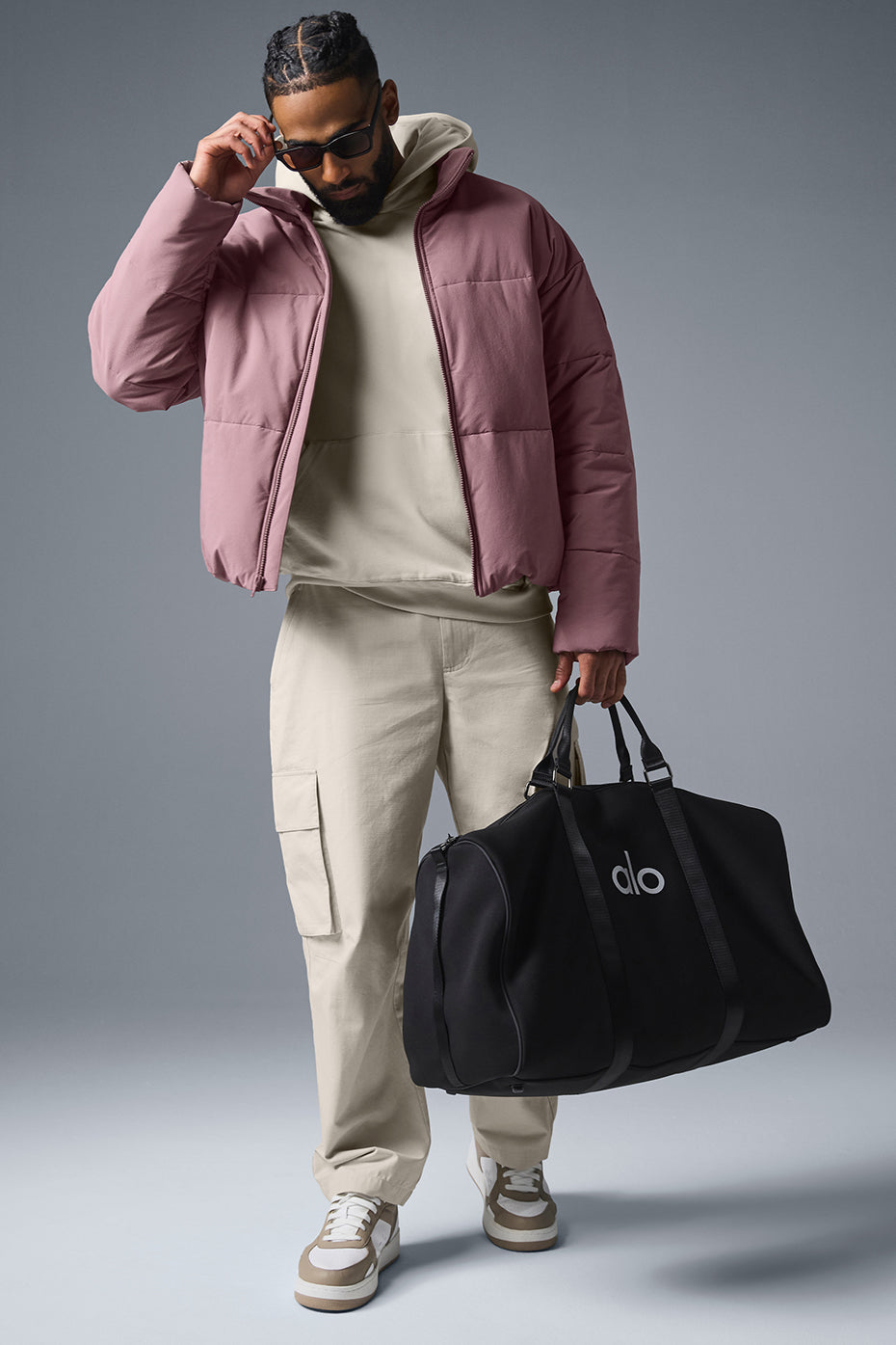 Stretch Woven Street Puffer - Woodrose - Image 4