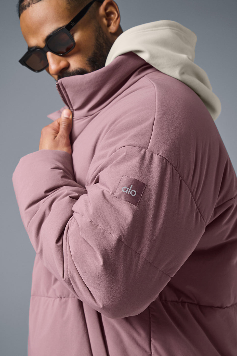 Stretch Woven Street Puffer - Woodrose - Image 5