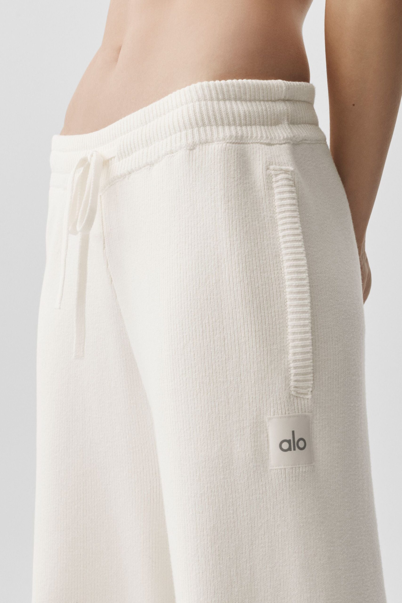 Scholar Straight Leg Sweatpant - Ivory - Image 3