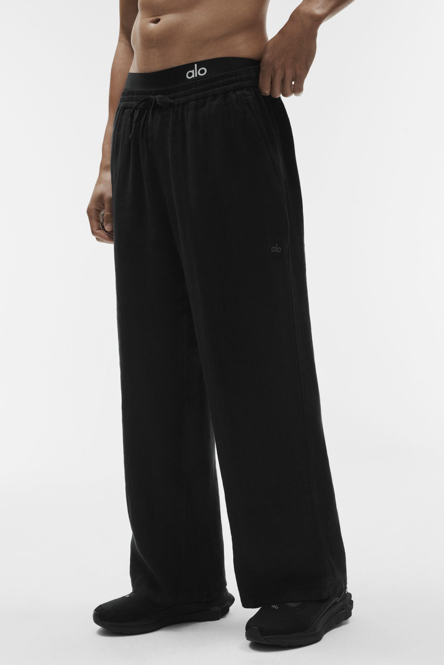 Linen Days Straight Leg Pant - Black - Image 3
