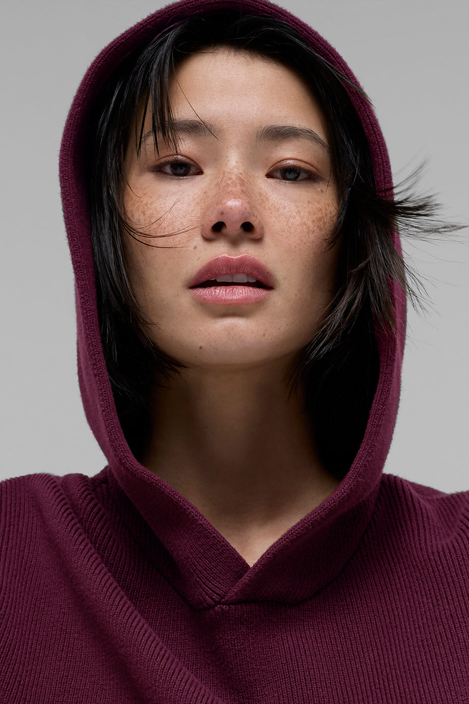 Scholar Hooded Sweater - Burgundy - Image 4