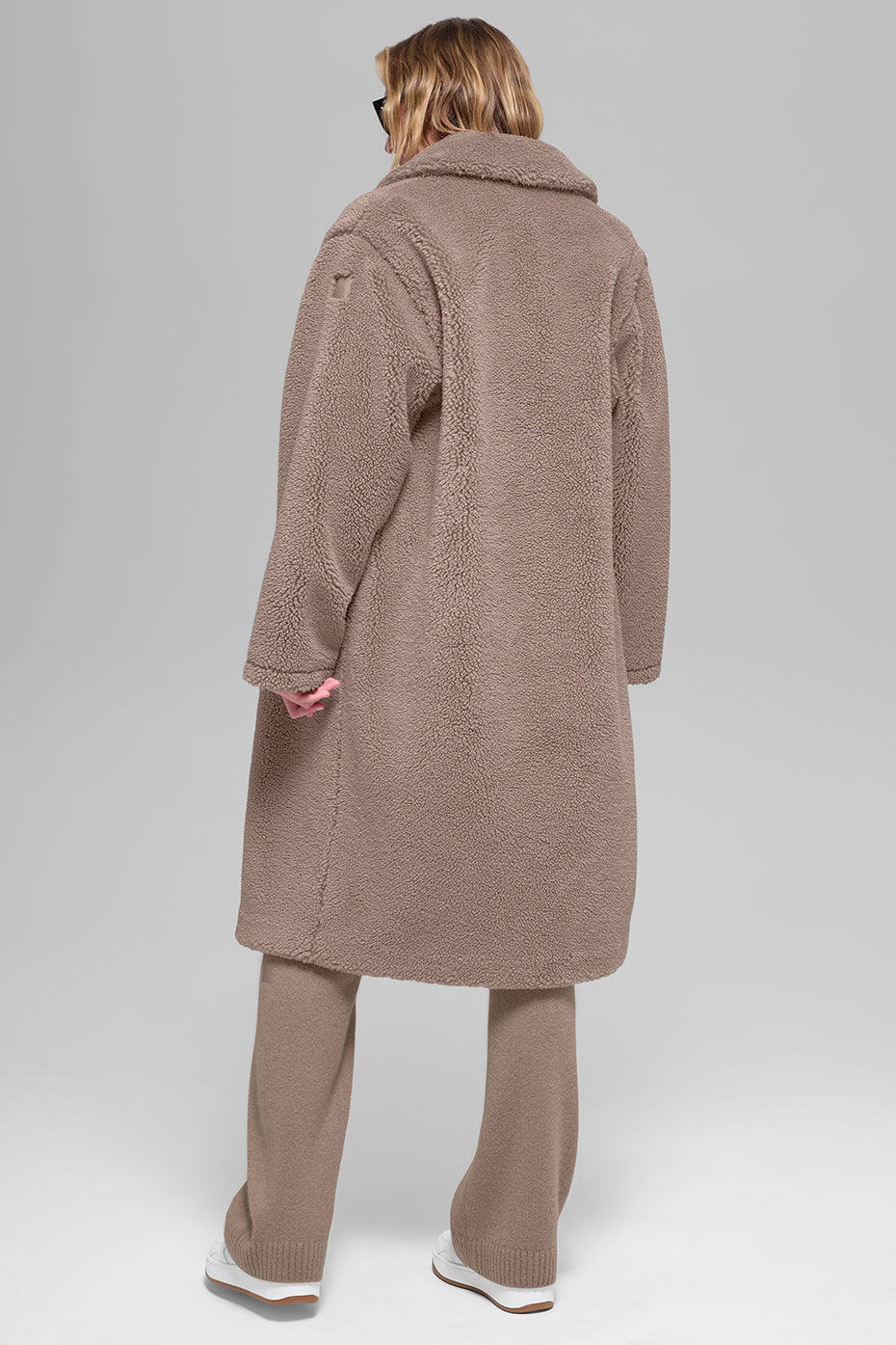 Oversized Sherpa Trench - Chai Latte - Image 4