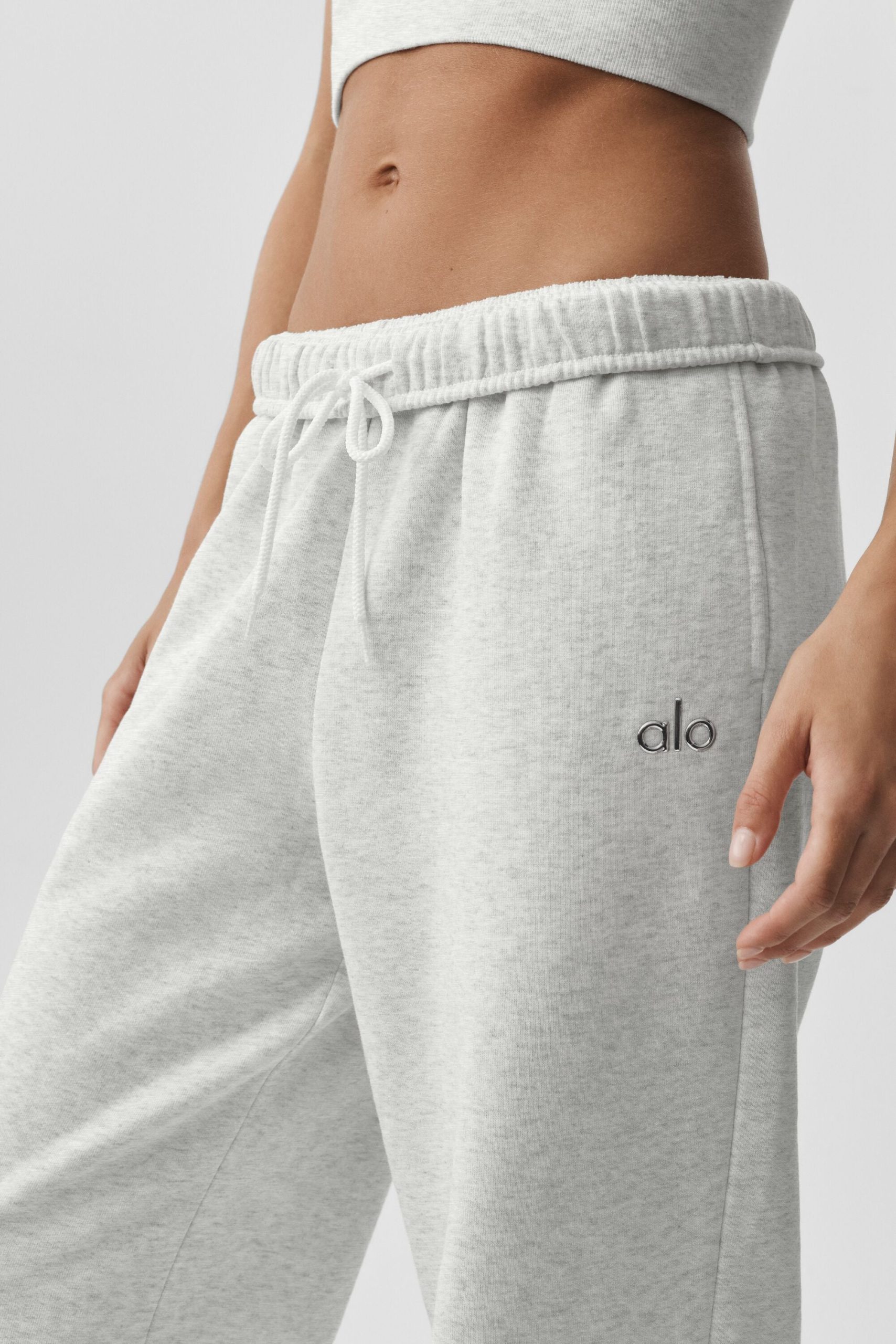Accolade Straight Leg Sweatpant - White Heather - Image 3