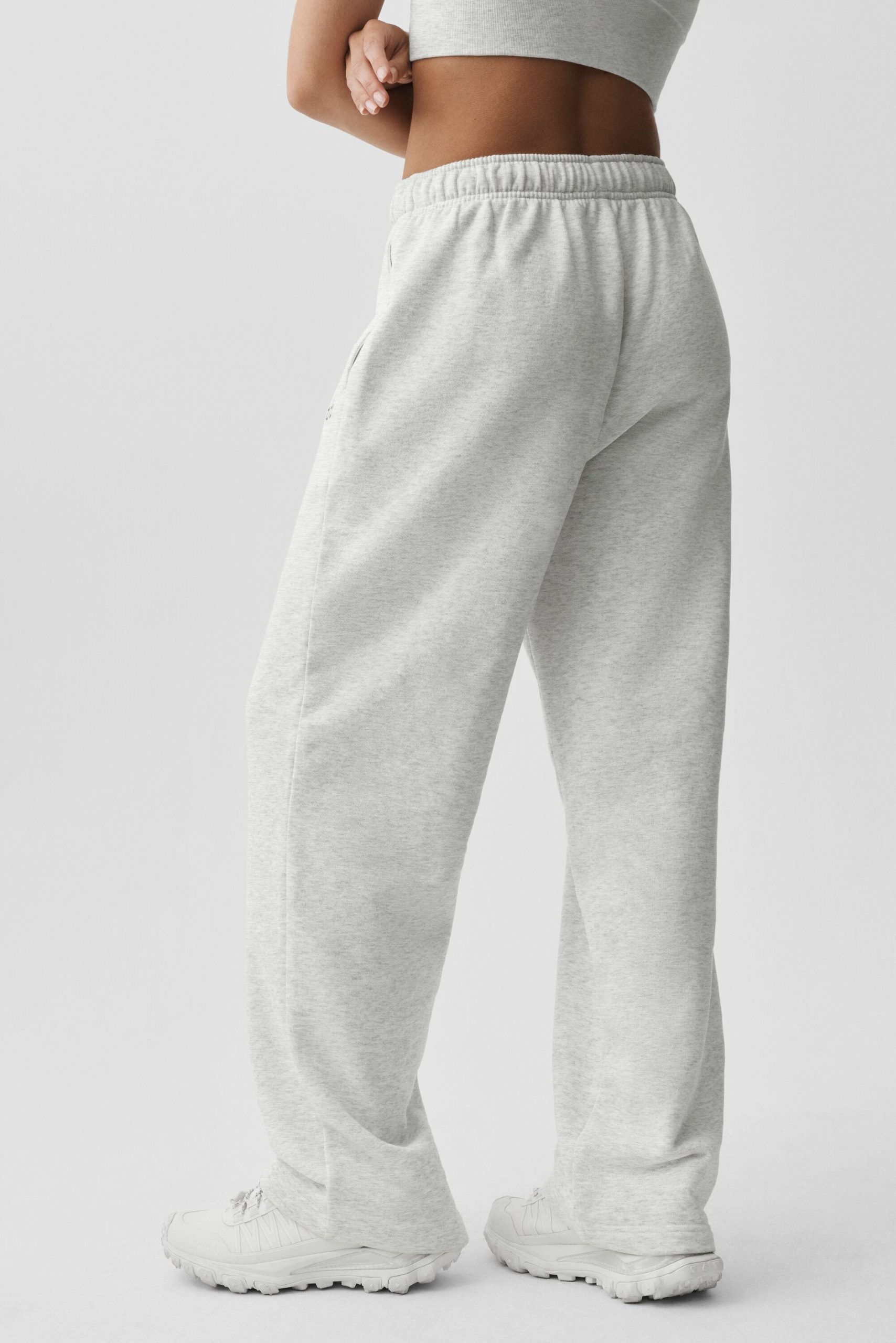 Accolade Straight Leg Sweatpant - White Heather - Image 2