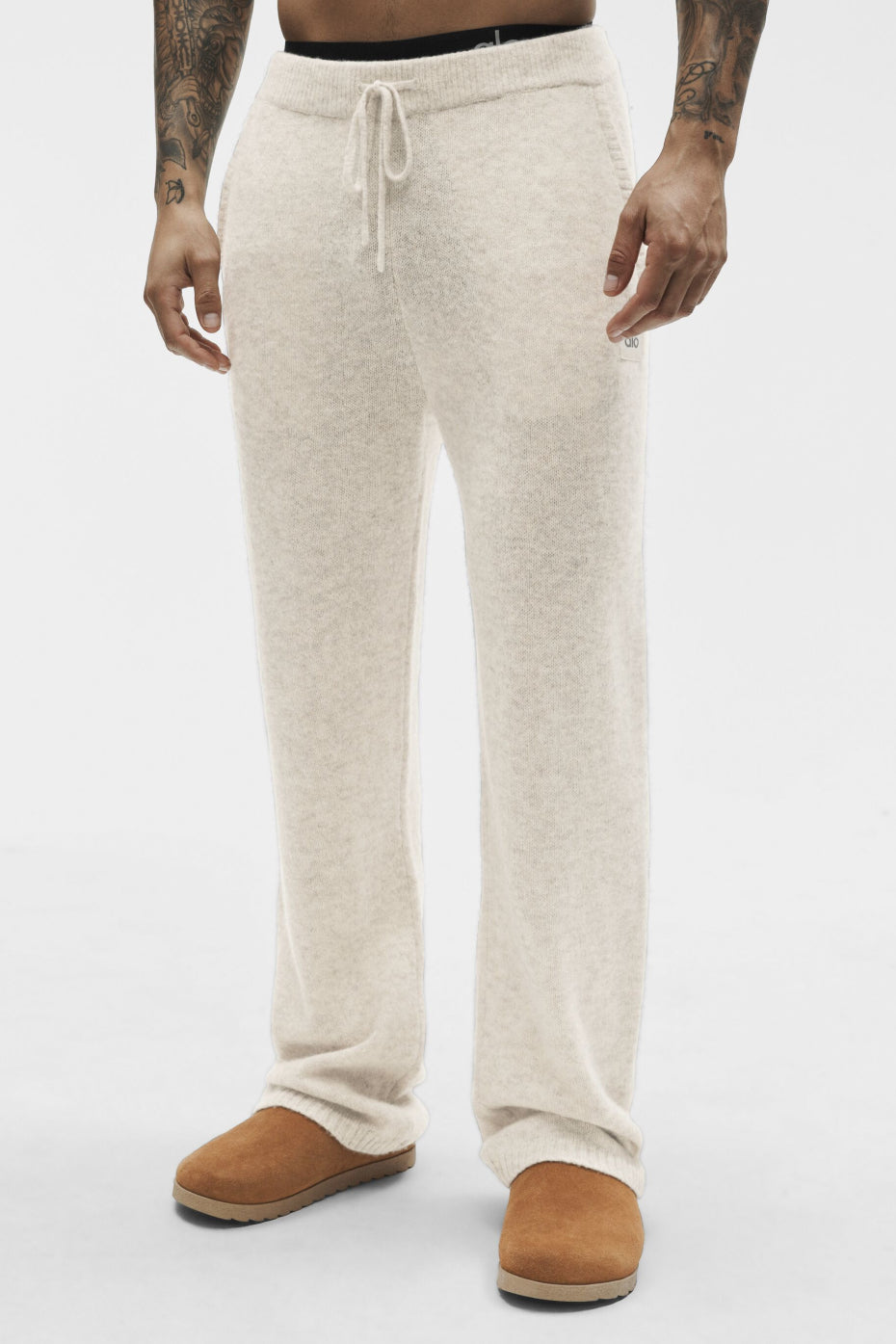 Wool Cashmere New Class Sweatpant - Oatmeal Heather - Image 2