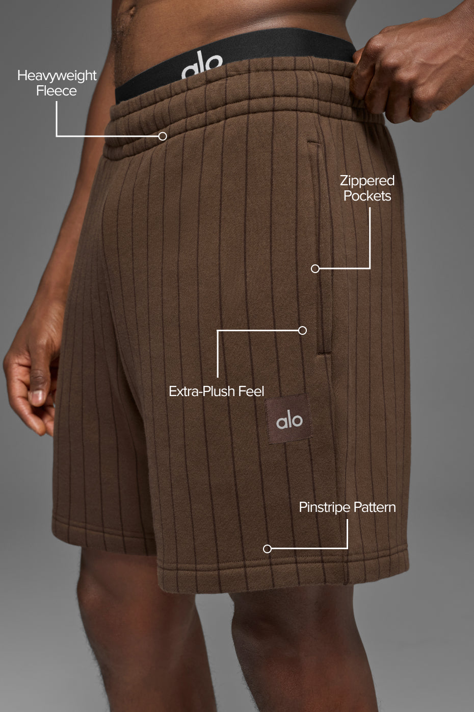 7 Pinstripe Short - Espresso Pinstripe - Image 2