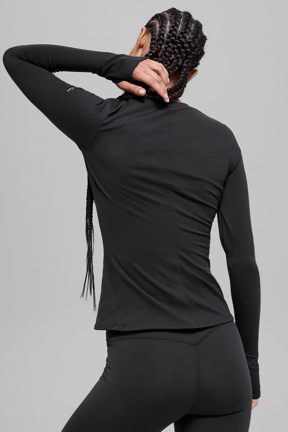 Airbrush Winter Warm Nocturne Long Sleeve - Black - Image 3