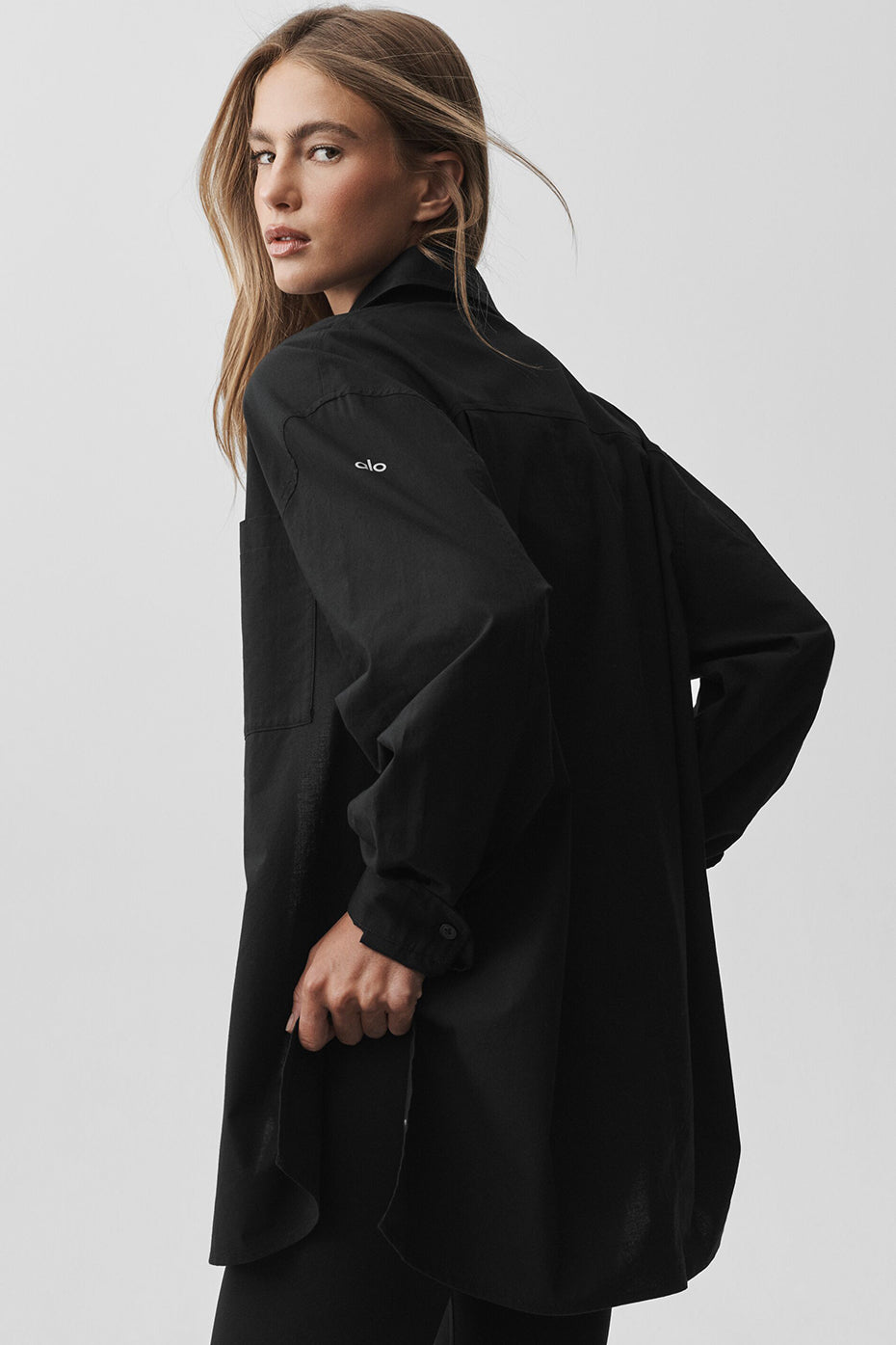 Cotton Real Deal Button Up Long Sleeve - Black - Image 2