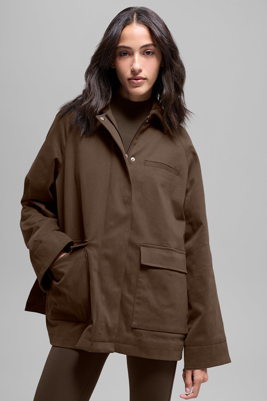 Twill Barn Jacket - Espresso - Image 3