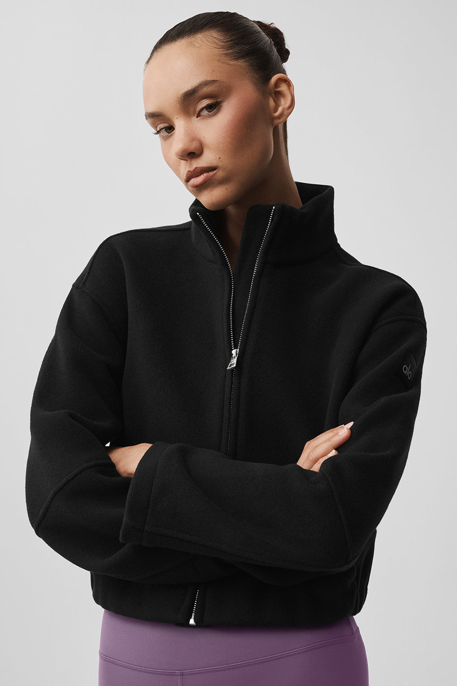Double Face Wool City Girl Jacket - Black - Image 4