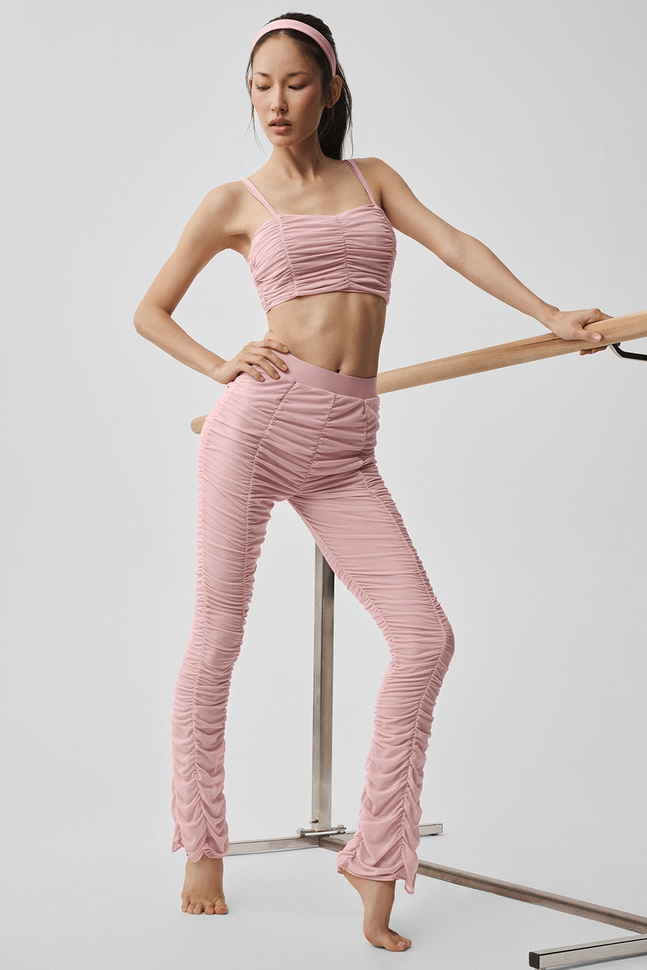 Airlift Mesh High-Waist Cherish Legging - Vintage Pink - Image 6