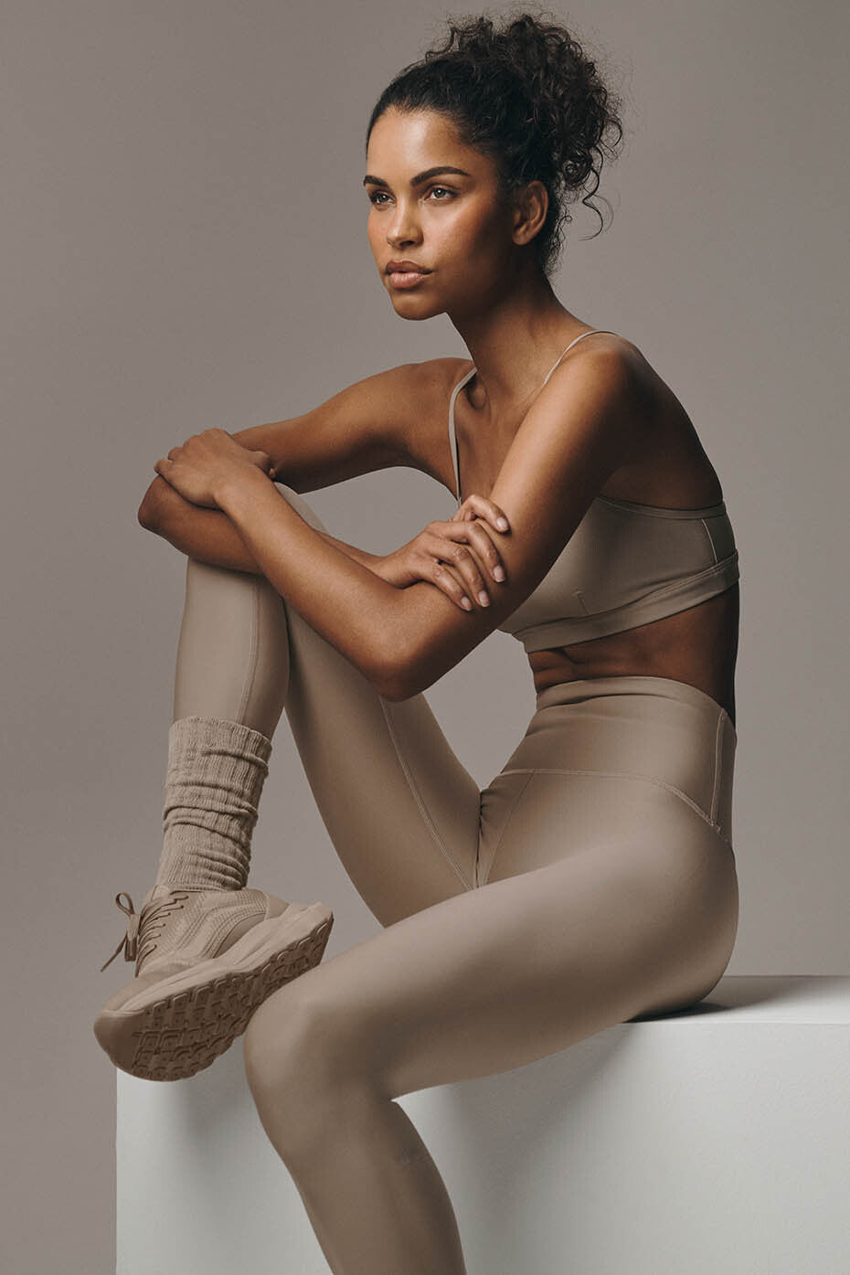 High-Waist Airlift Legging - Gravel