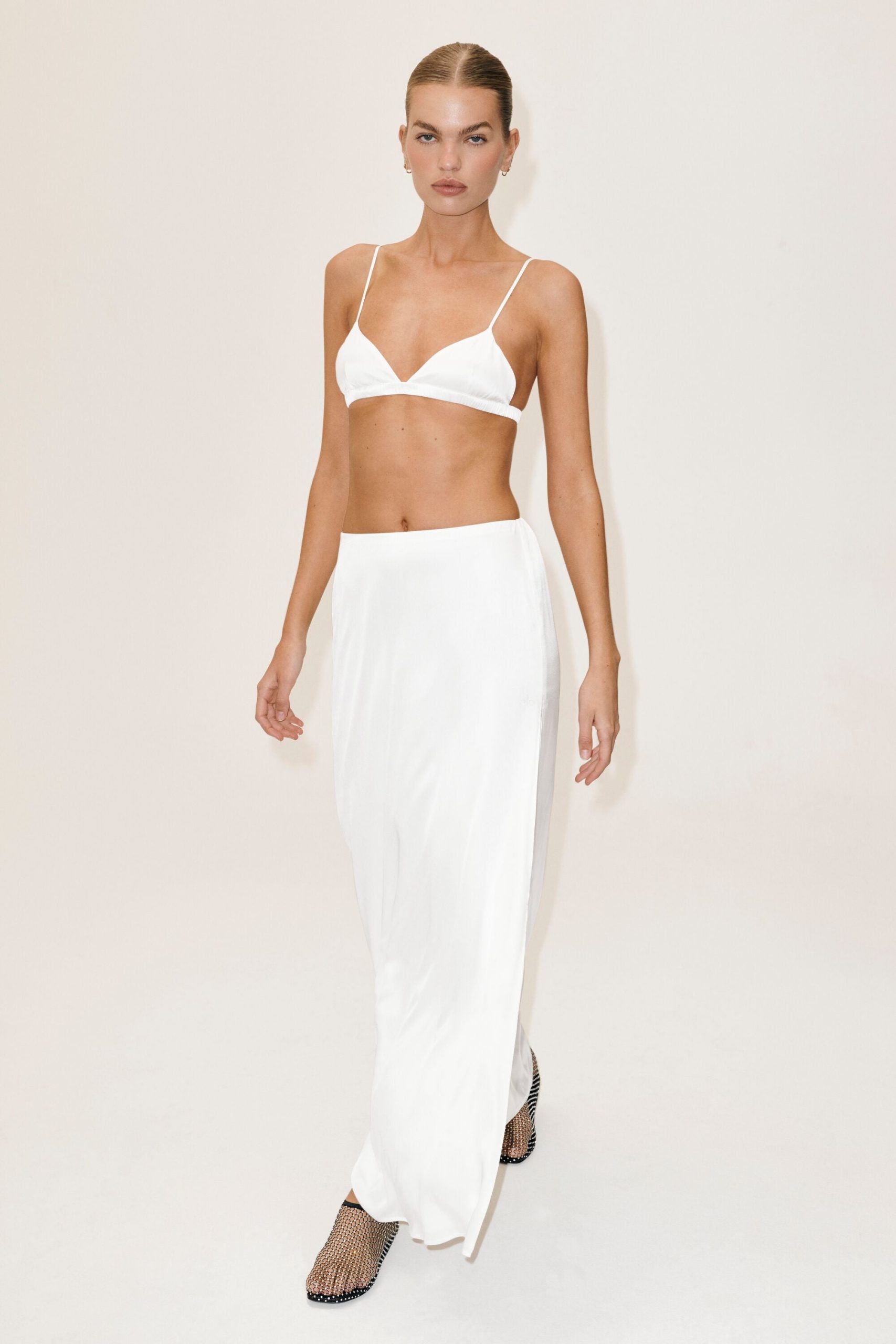 Silk Blend Radiance Bra - White - Image 4