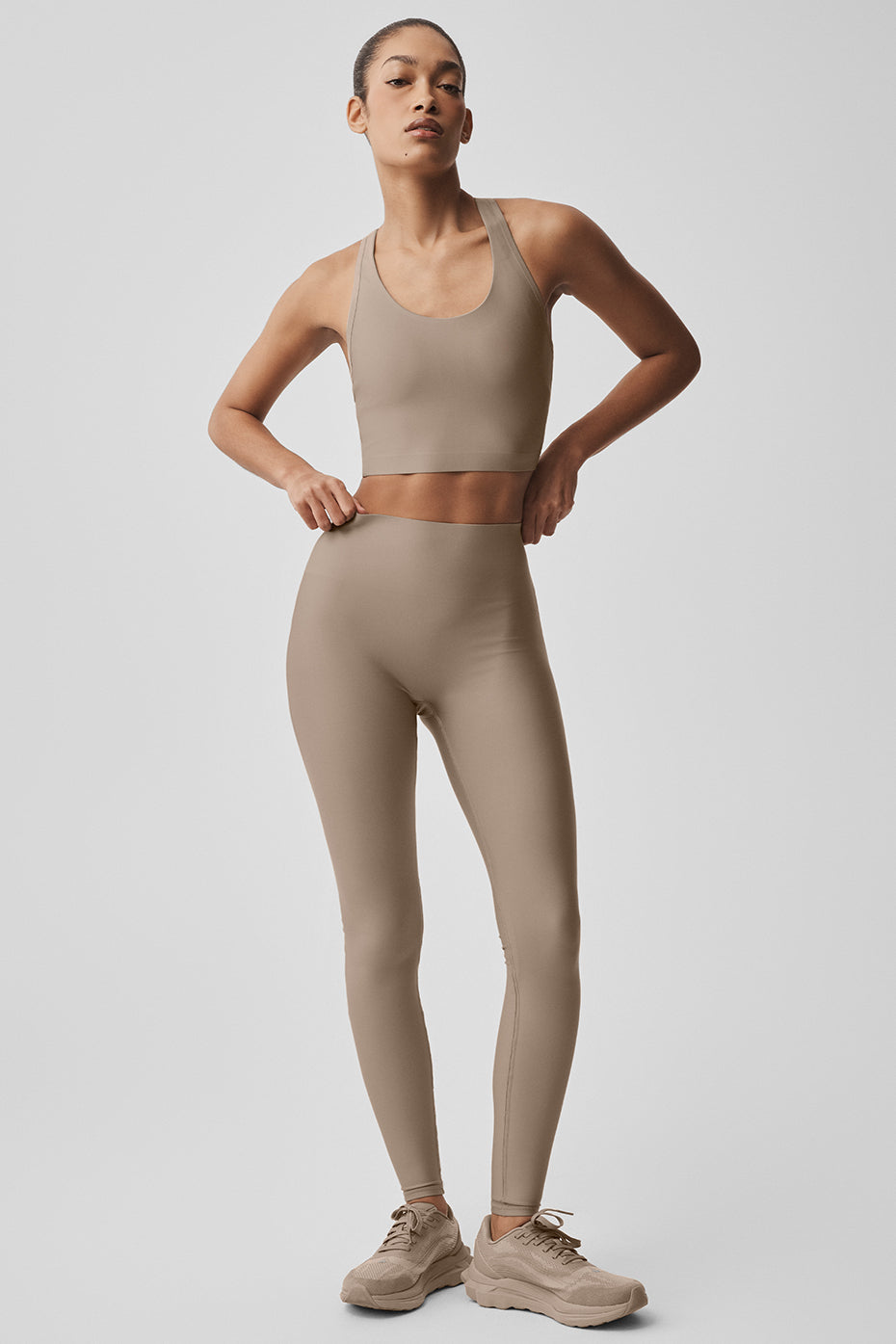 Airlift Super Sleek Bra Tank - Gravel - Image 6