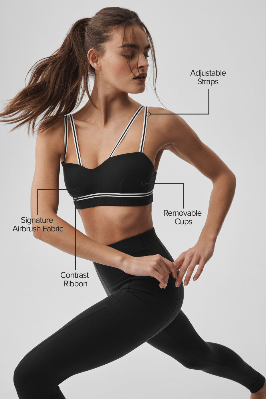 Airbrush Fast Track Bra - Black/White - Image 2